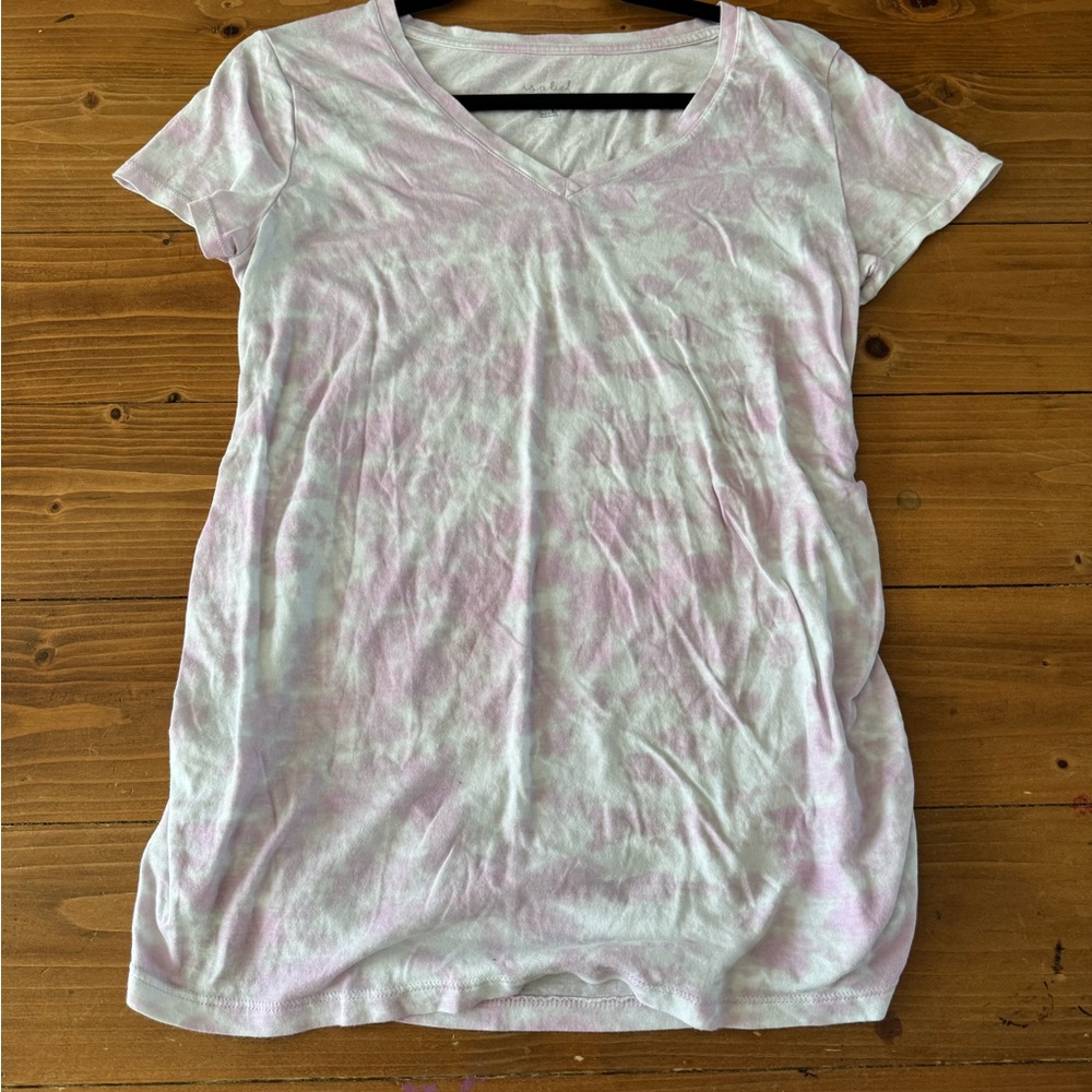 Isabel Maternity by‎ Ingrid & Isabel Light Pink Tie-Dye Tee